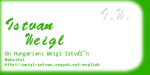 istvan weigl business card